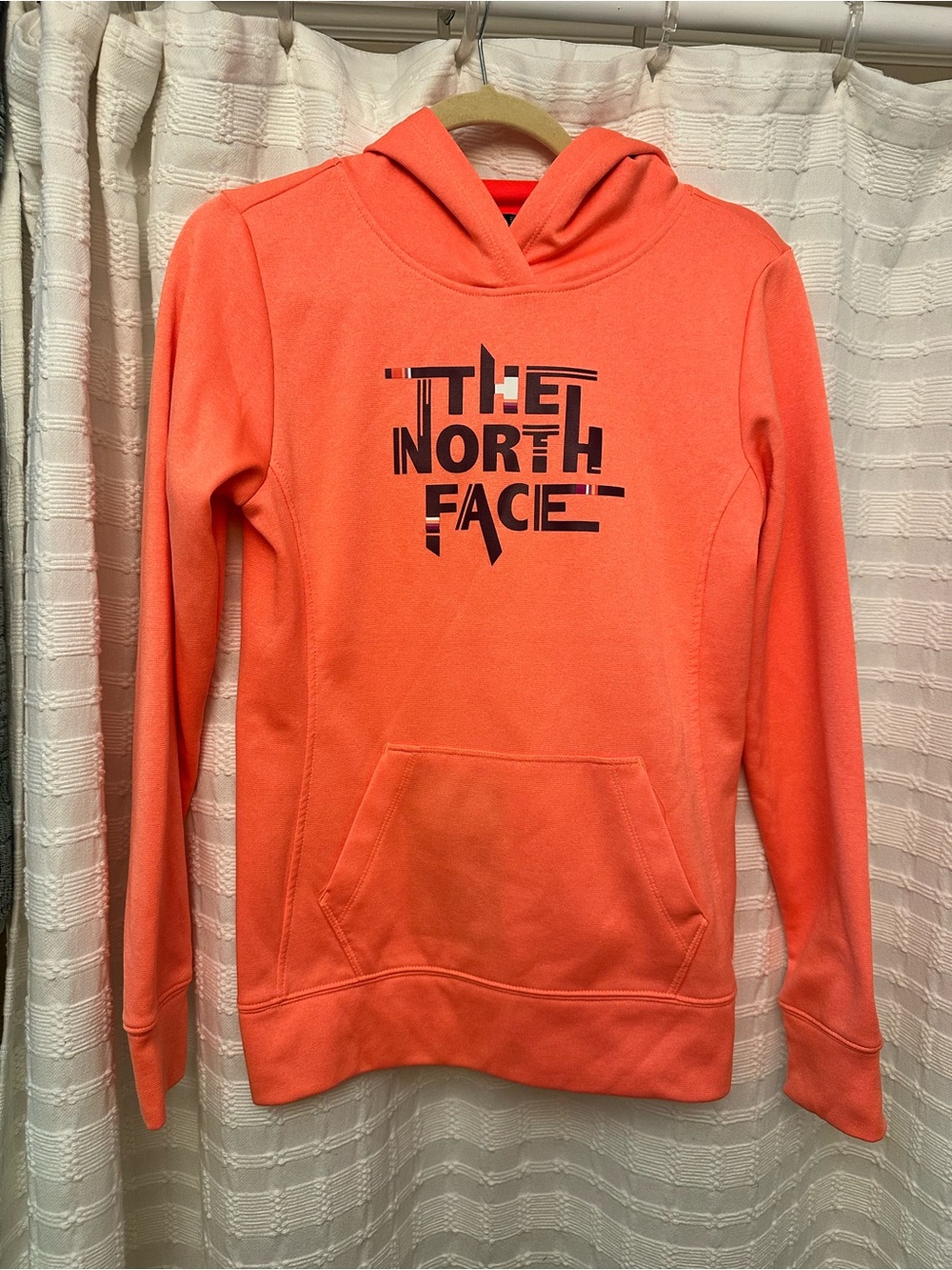 The North Face Coral-peach Pullover Hoodie. Limited edition. Size small